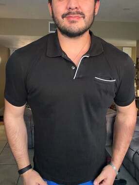 Banana Republic Luxe Touch Polo Shirt Black Size M